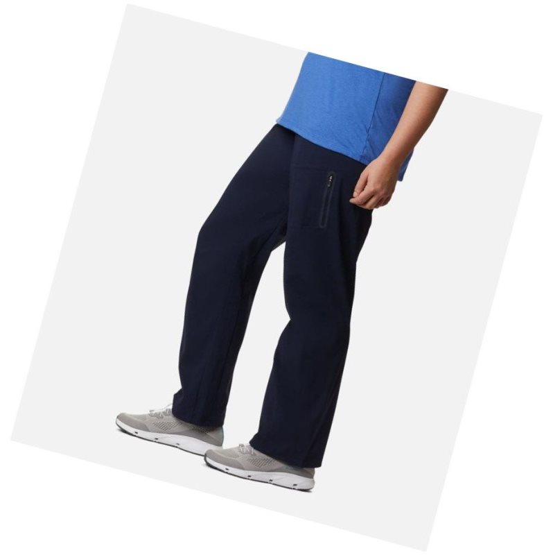 Columbia Just Right Straight Leg Pant Plus Size Pantolon Kadın Lacivert | 02473-XMQJ