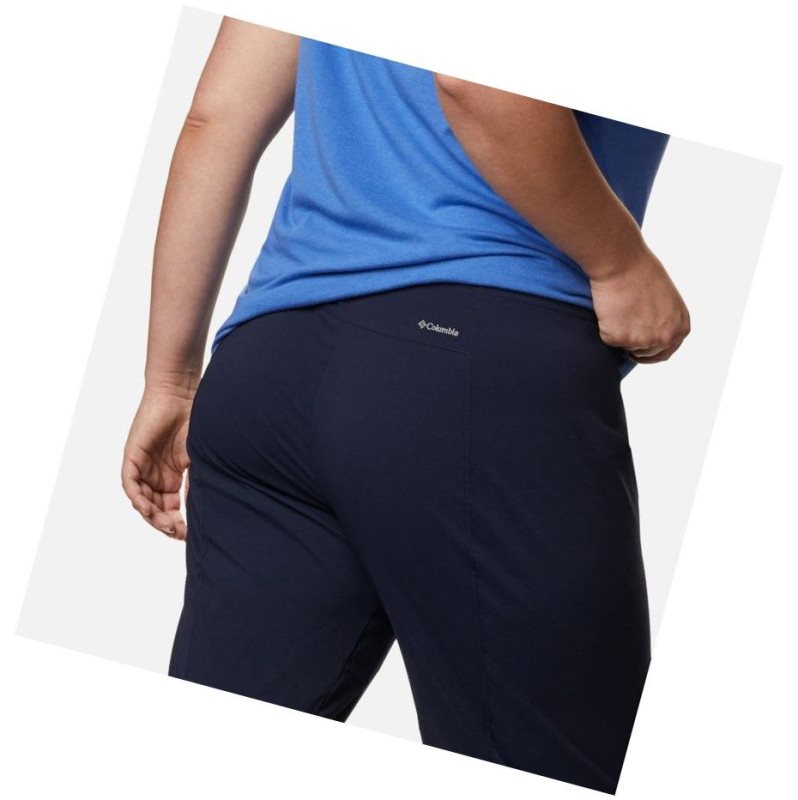 Columbia Just Right Straight Leg Pant Plus Size Pantolon Kadın Lacivert | 02473-XMQJ