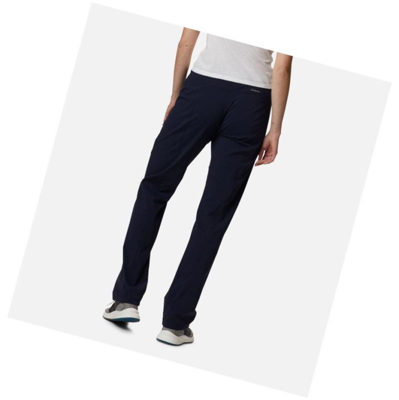 Columbia Just Right Straight Leg Pantolon Kadın Lacivert | 70356-ZFCK