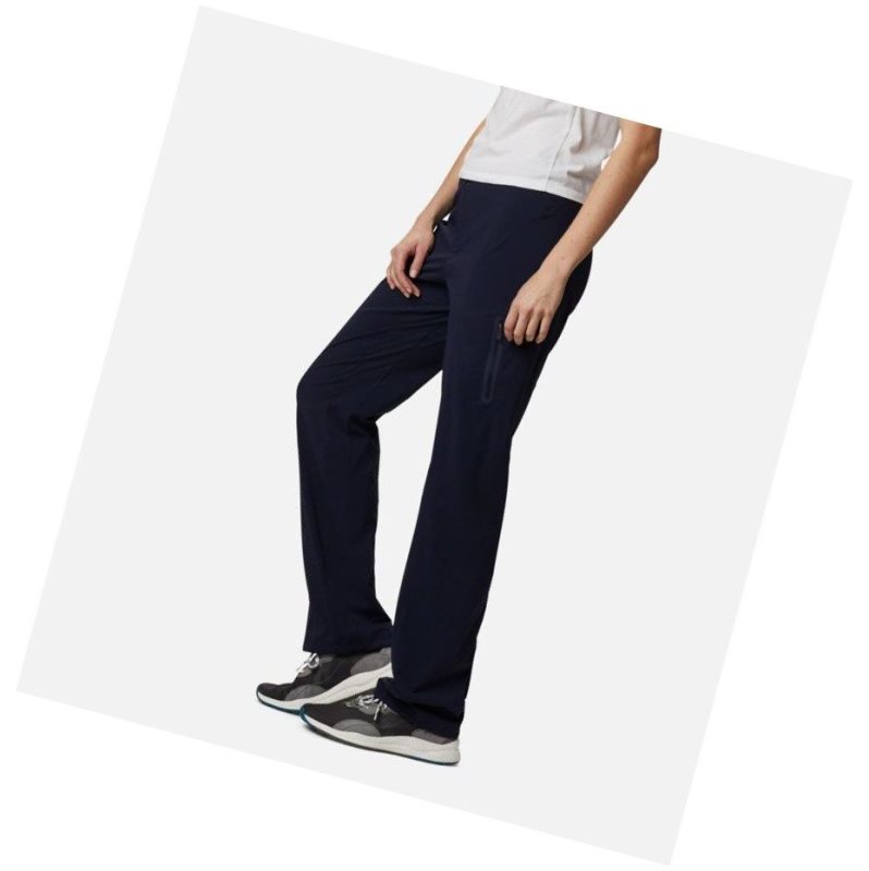 Columbia Just Right Straight Leg Pantolon Kadın Lacivert | 70356-ZFCK