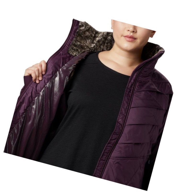 Columbia Kaleidaslope II Plus Size Mont Kadın Siyah Pembe | 95104-PXSK