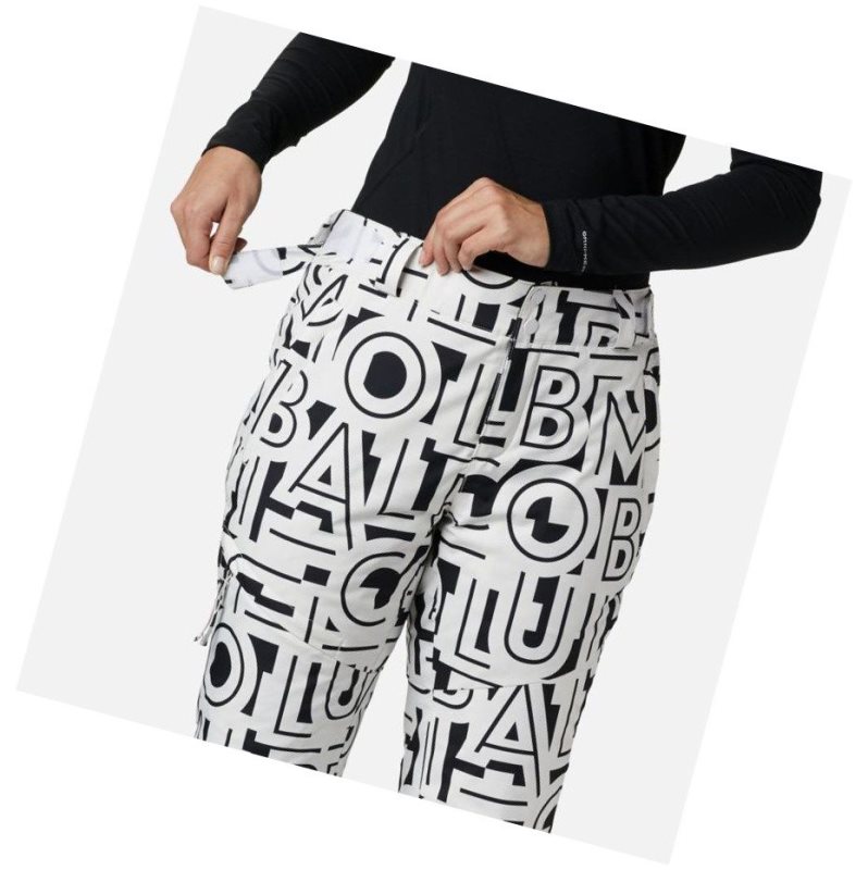 Columbia Kick Turner Insulated Pantolon Kadın Beyaz | 03125-UACQ