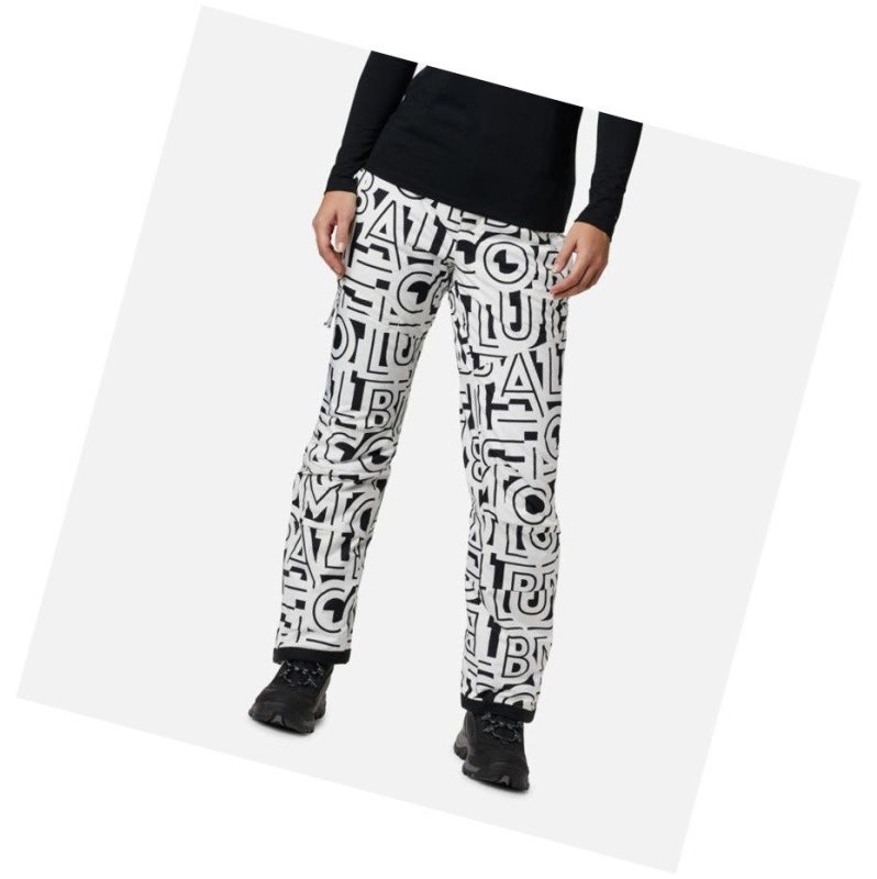 Columbia Kick Turner Insulated Pantolon Kadın Beyaz | 03125-UACQ