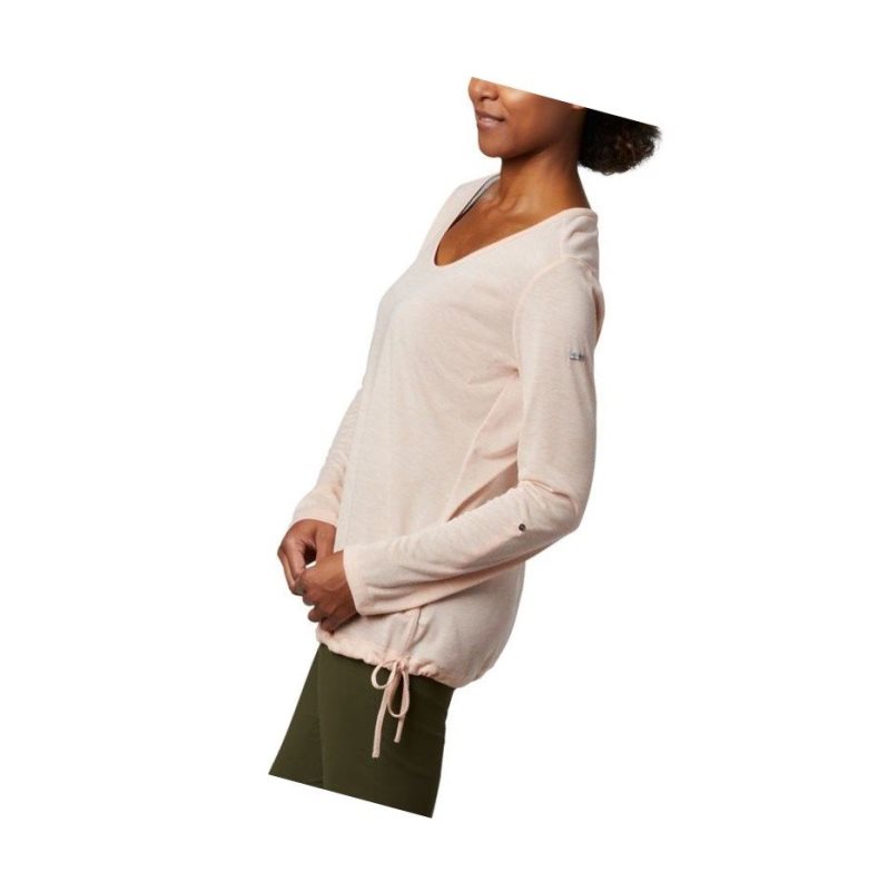 Columbia Kickin It Solid Sweatshirt Kadın Pembe | 16038-RBXQ