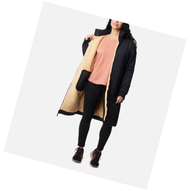 Columbia Kinzu Point Reversible Mont Kadın Siyah | 57163-SDIZ