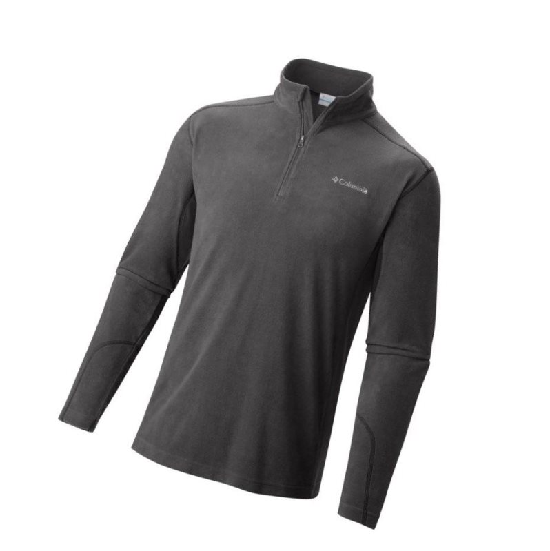 Columbia Klamath Range II Half Zip Fleece Tall Sweatshirt Erkek Koyu Gri | 23741-BJWP