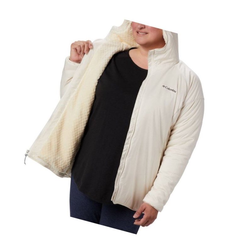 Columbia Kruser Ridge II Plush Softshell Plus Size Mont Kadın Krema | 03872-UGIA
