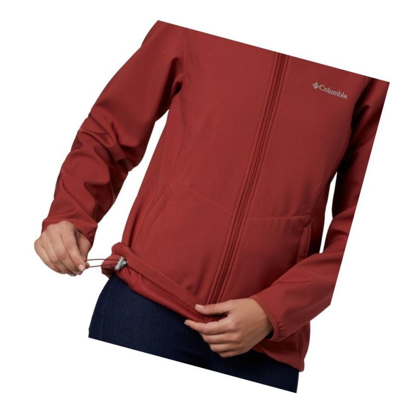 Columbia Kruser Ridge II Softshell Mont Kadın Kırmızı | 76018-UPLZ