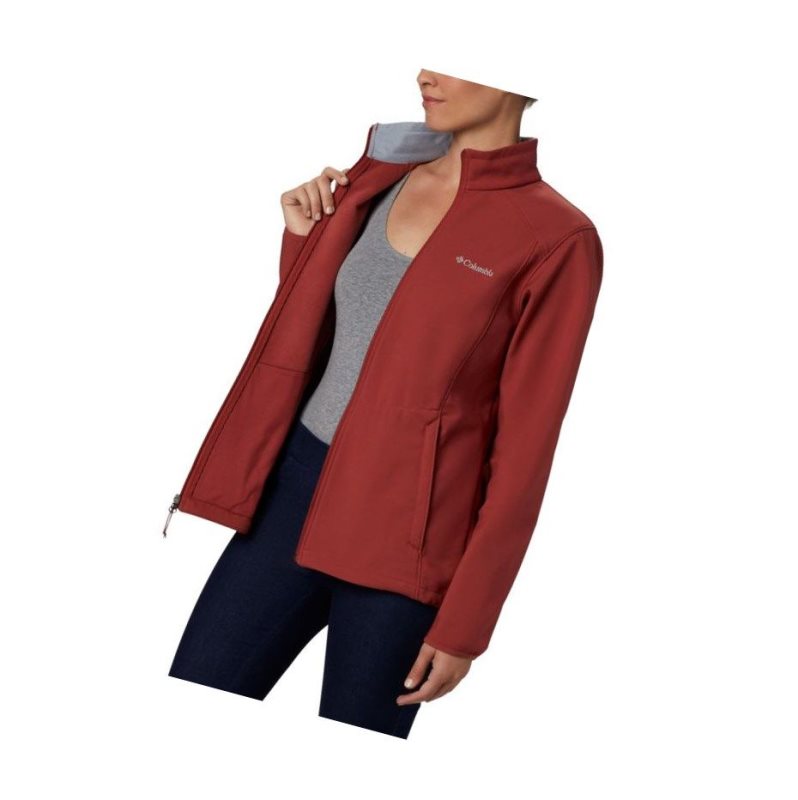 Columbia Kruser Ridge II Softshell Mont Kadın Kırmızı | 76018-UPLZ