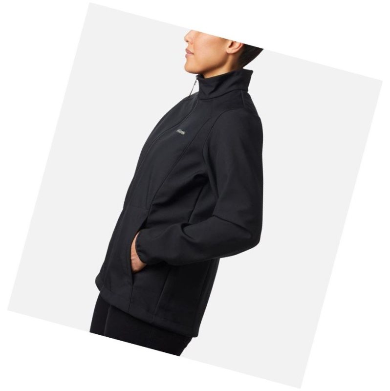 Columbia Kruser Ridge II Softshell Mont Kadın Siyah | 98216-KDPA