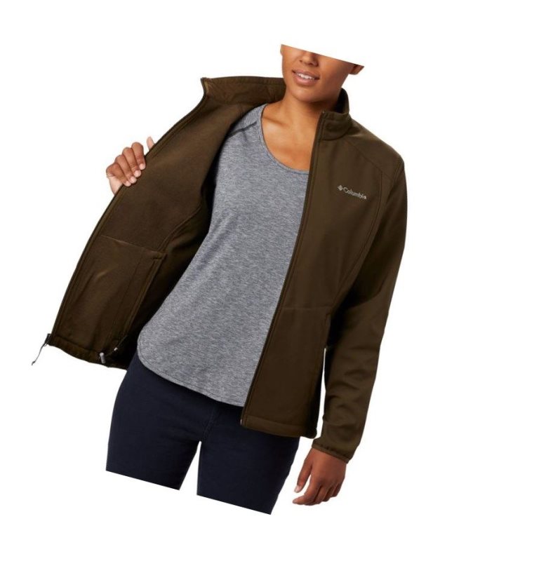 Columbia Kruser Ridge II Softshell Mont Kadın Zeytin Yeşili | 18657-SEFM