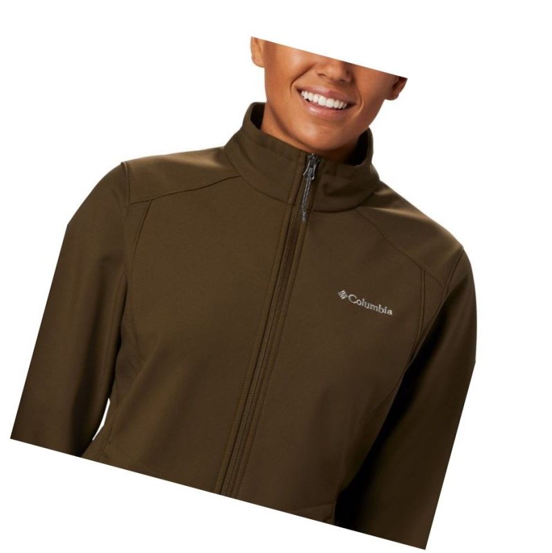 Columbia Kruser Ridge II Softshell Mont Kadın Zeytin Yeşili | 18657-SEFM