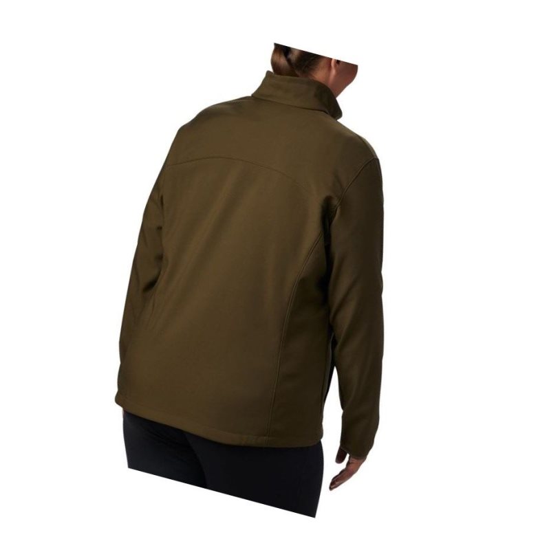 Columbia Kruser Ridge II Softshell Plus Size Mont Kadın Zeytin Yeşili | 63829-USDC