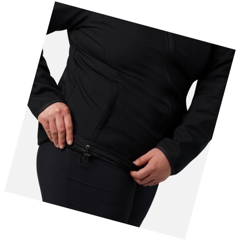 Columbia Kruser Ridge II Softshell Plus Size Mont Kadın Siyah | 60489-GYEQ