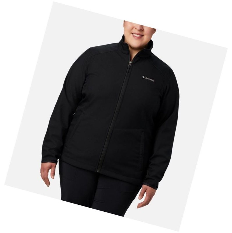 Columbia Kruser Ridge II Softshell Plus Size Mont Kadın Siyah | 60489-GYEQ