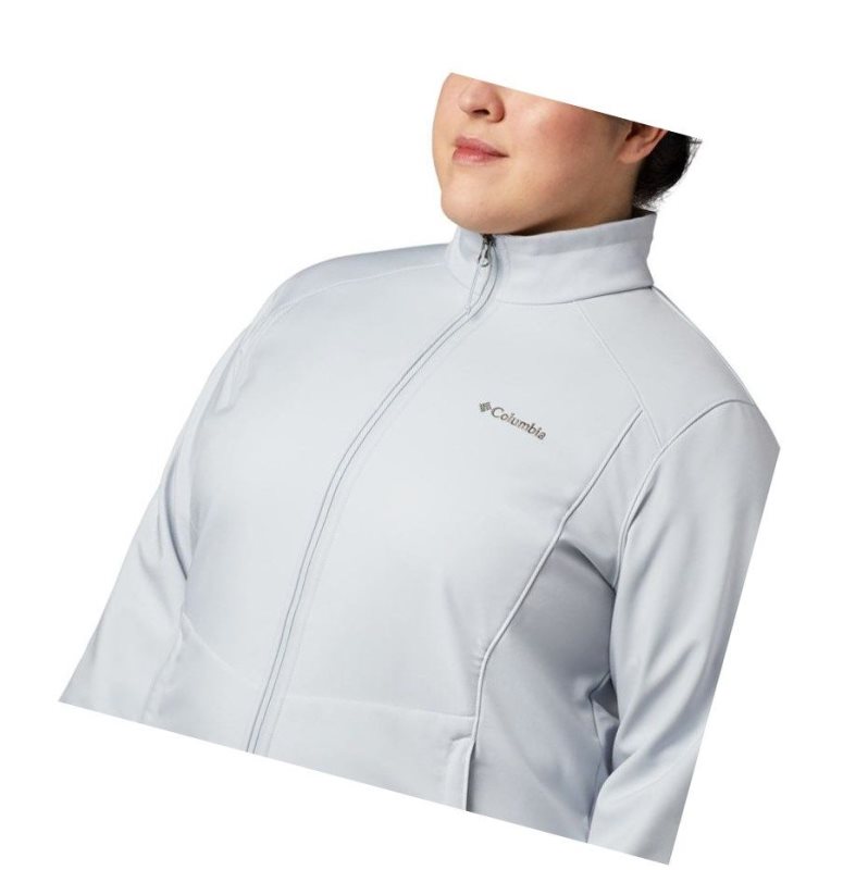 Columbia Kruser Ridge II Softshell Plus Size Mont Kadın Gri | 60429-BFYQ