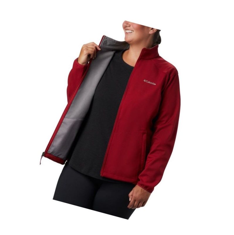 Columbia Kruser Ridge II Softshell Plus Size Mont Kadın Kırmızı | 98723-DRUW