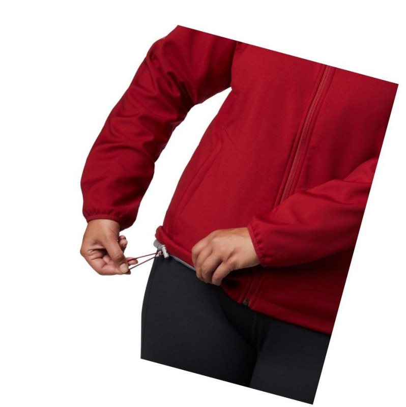 Columbia Kruser Ridge II Softshell Plus Size Mont Kadın Kırmızı | 98723-DRUW