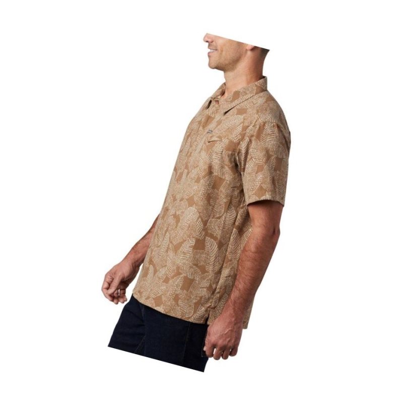 Columbia Lakeside Trail Short Sleeve Big Gömlek Erkek Renkli | 27340-FAMB