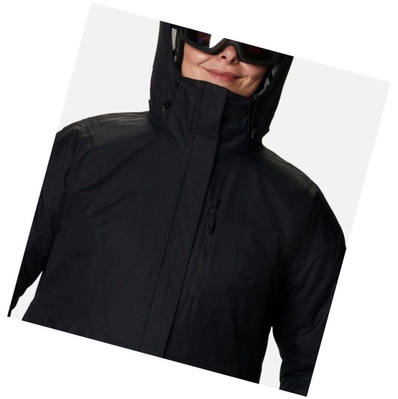 Columbia Last Tracks Insulated Plus Size Mont Kadın Siyah | 58926-EDFS