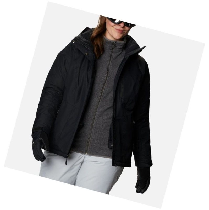 Columbia Last Tracks Insulated Plus Size Mont Kadın Siyah | 58926-EDFS