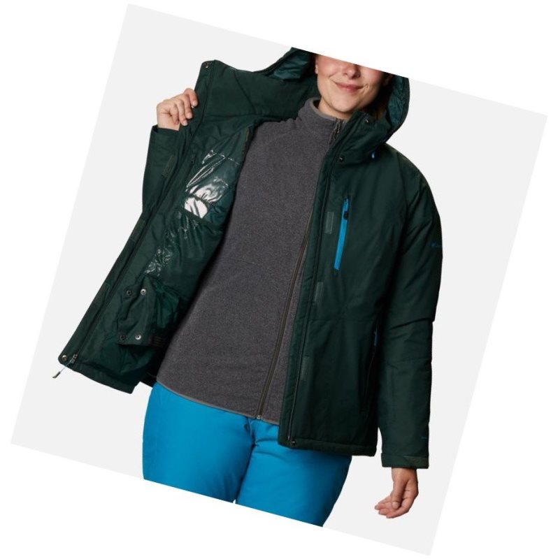Columbia Last Tracks Insulated Plus Size Mont Kadın Yeşil | 42693-KDPS