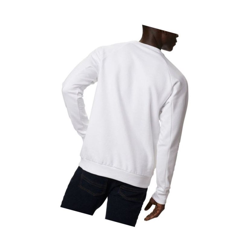 Columbia Lodge Crew Sweatshirt Erkek Beyaz Siyah | 45893-AGUJ