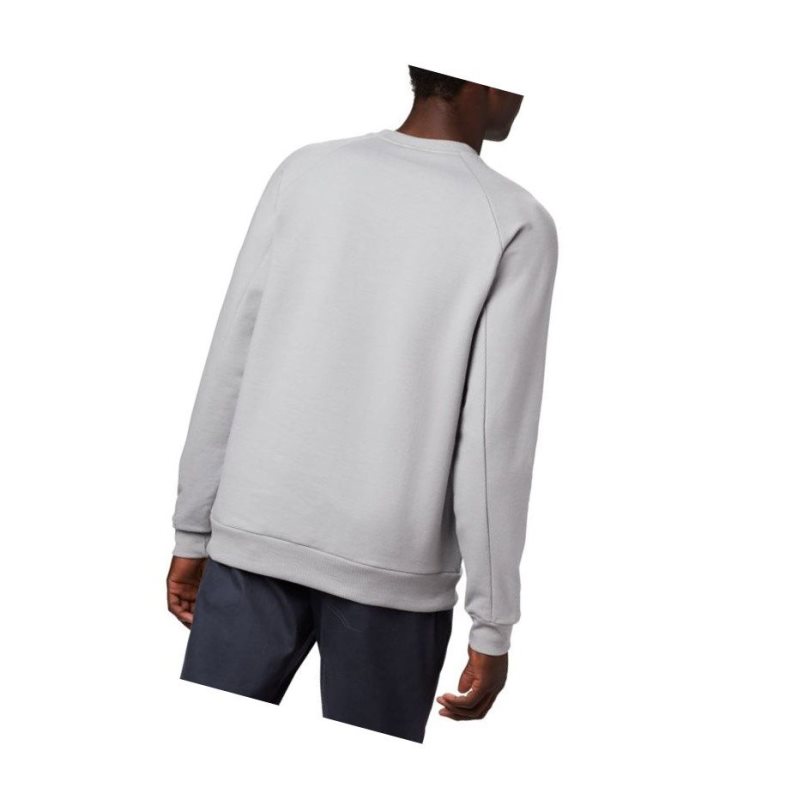 Columbia Lodge Crew Tall Sweatshirt Erkek Gri Mavi Mavi | 54063-IMUE