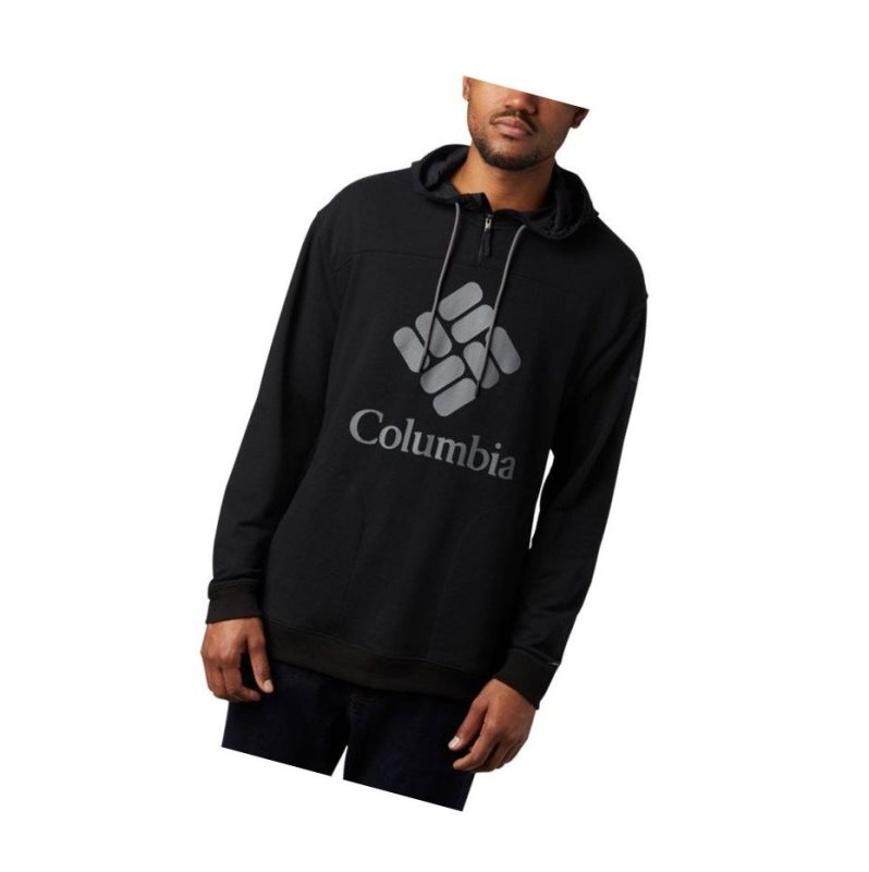 Columbia Lodge French Terry Kapşonlu Erkek Siyah Gri | 13762-ZWTH