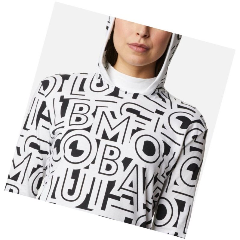 Columbia Lodge Hooded Tunic Sweatshirt Kadın Beyaz | 78296-ADME