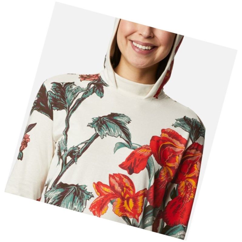 Columbia Lodge Hooded Tunic Sweatshirt Kadın Kahverengi | 32087-CYHG