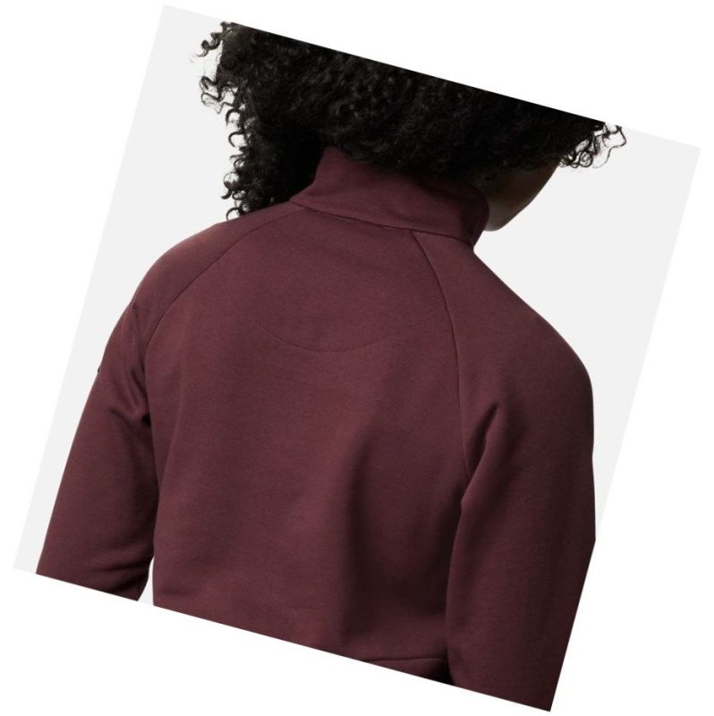 Columbia Lodge II Tunic Sweatshirt Kadın Bordo | 46089-TILU