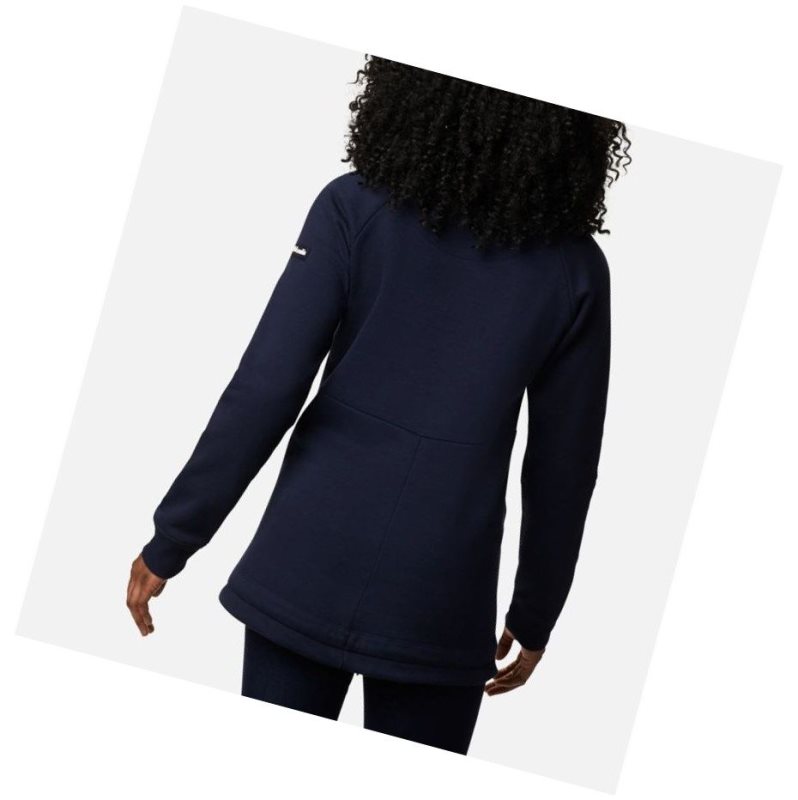 Columbia Lodge II Tunic Sweatshirt Kadın Lacivert Renkli | 05748-OEZT