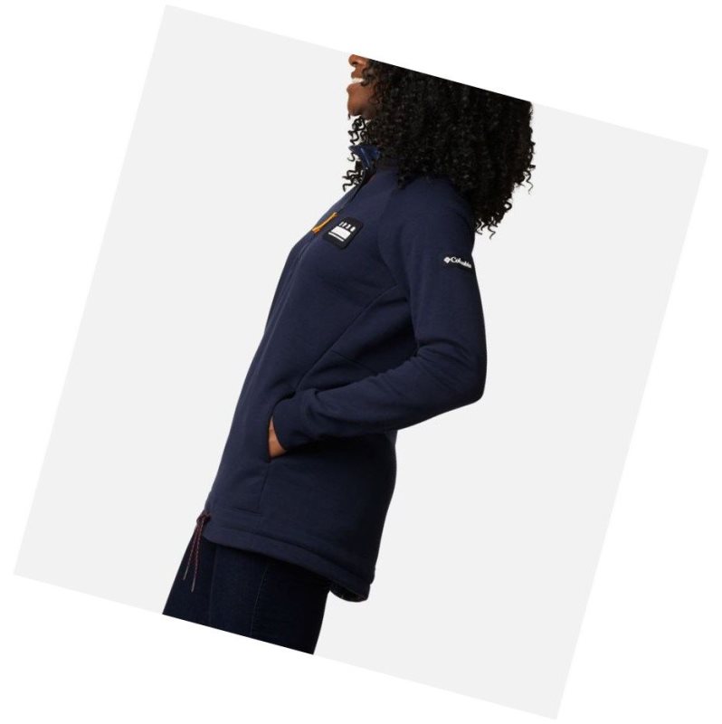 Columbia Lodge II Tunic Sweatshirt Kadın Lacivert Renkli | 05748-OEZT
