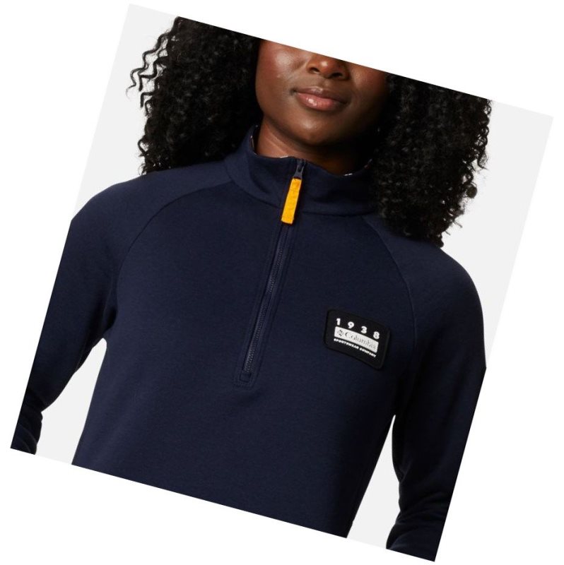 Columbia Lodge II Tunic Sweatshirt Kadın Lacivert Renkli | 05748-OEZT