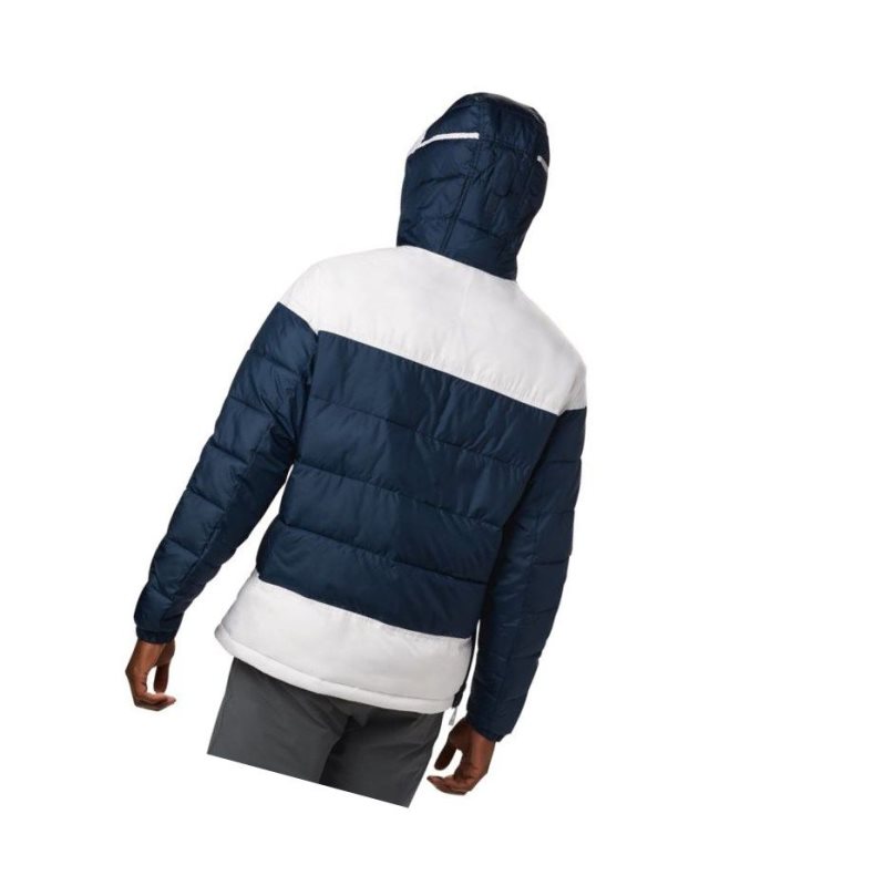 Columbia Lodge Insulated Mont Erkek Lacivert Beyaz | 61985-GLZH