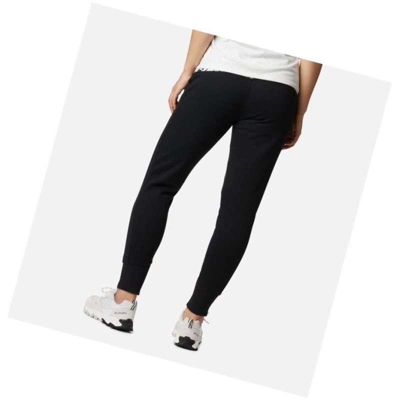 Columbia Lodge Knit Jogger Pantolon Kadın Siyah Beyaz | 42635-SNEG