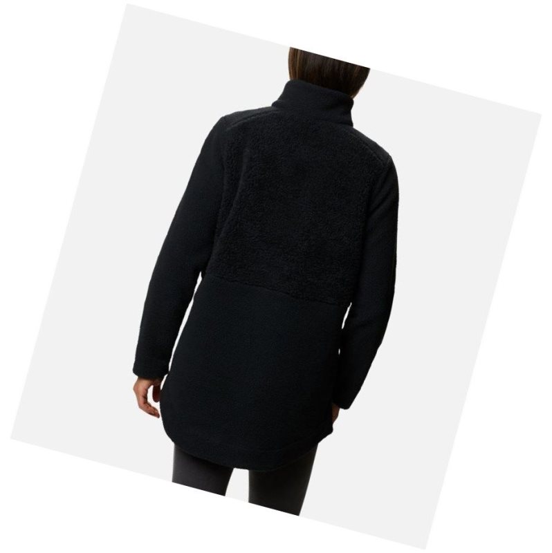 Columbia Lodge Sherpa Full Zip Fleece Mont Kadın Siyah | 48253-UJYS