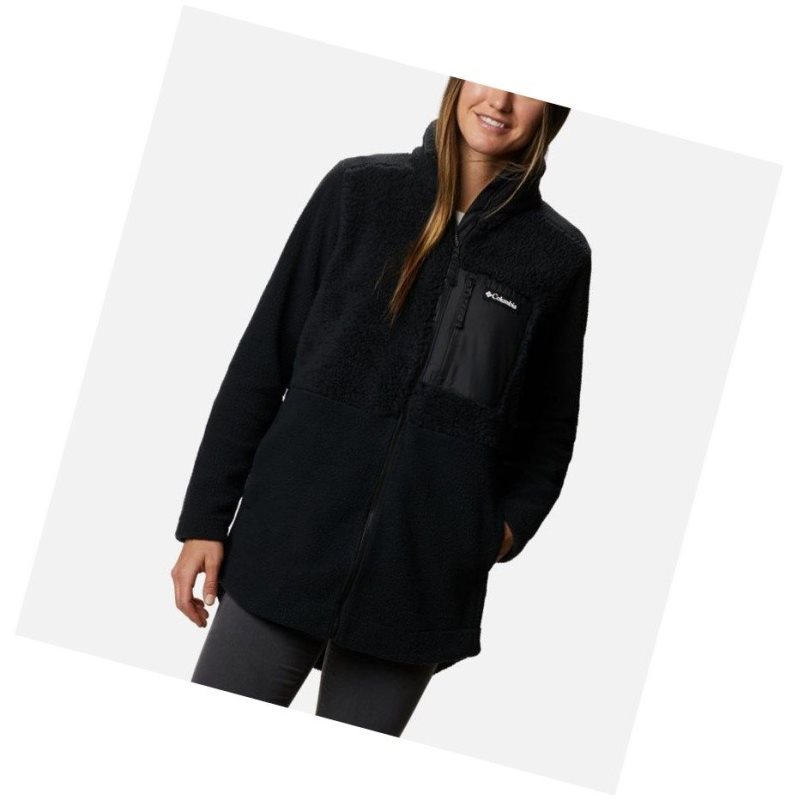Columbia Lodge Sherpa Full Zip Fleece Mont Kadın Siyah | 48253-UJYS
