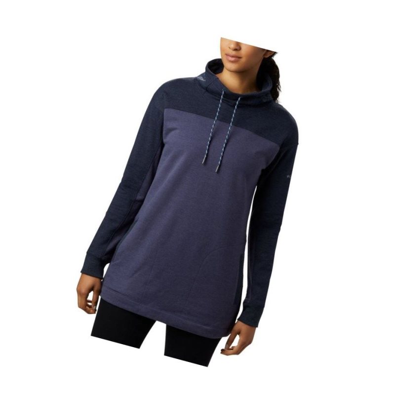 Columbia Lodge Tunic Sweatshirt Kadın Lacivert | 57809-BQCS