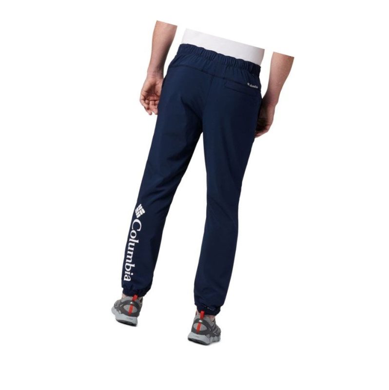 Columbia Lodge Woven Jogger Pantolon Erkek Lacivert | 75164-PFCR
