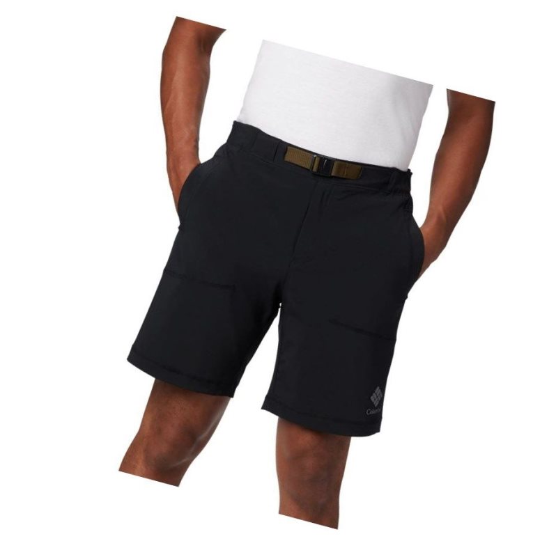 Columbia Lodge Woven Şort Erkek Siyah | 38207-GVEH