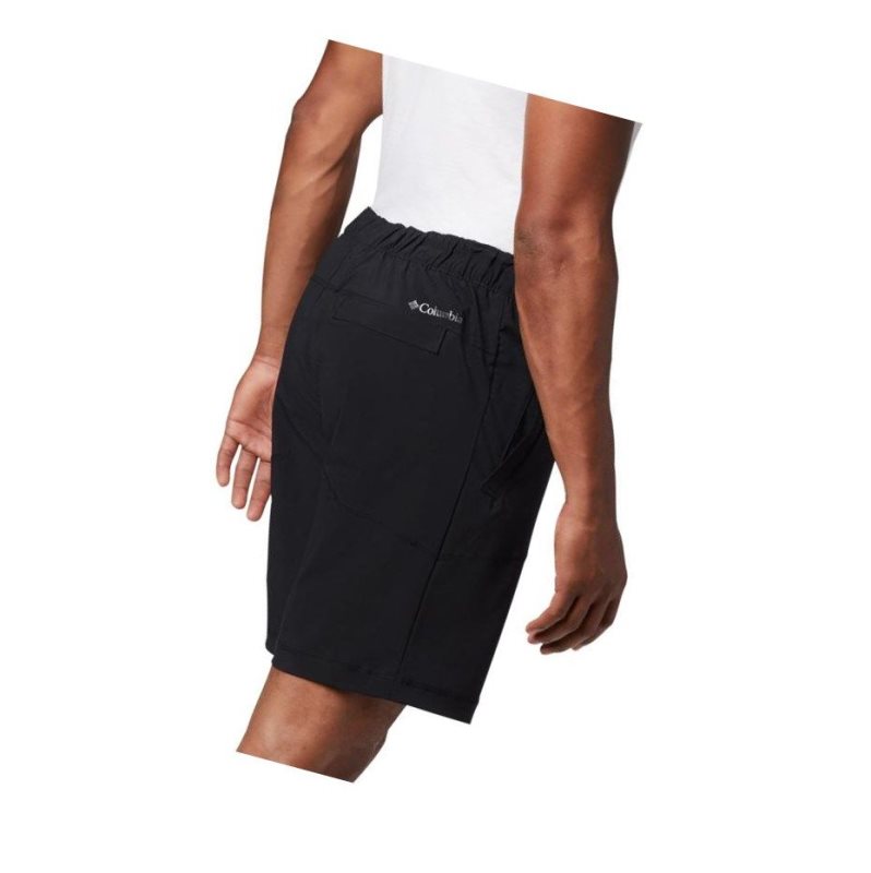 Columbia Lodge Woven Şort Erkek Siyah | 38207-GVEH