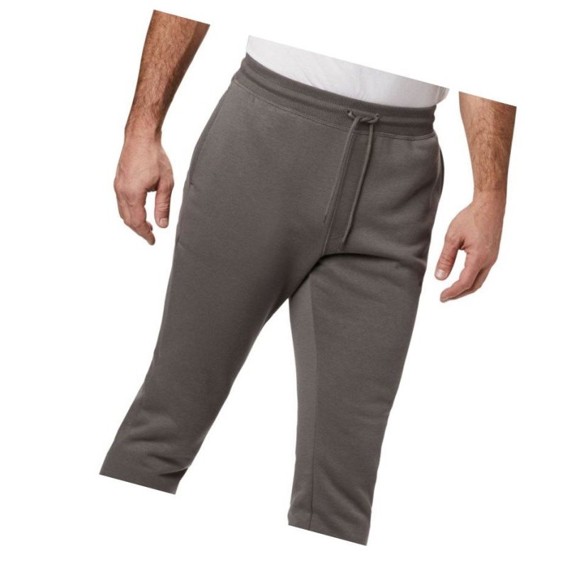 Columbia Logo Fleece Jogger Pantolon Erkek Koyu Gri | 91863-DWTM