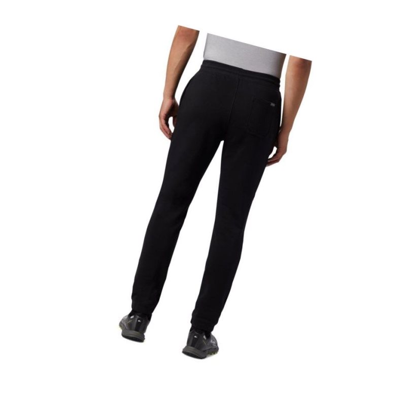 Columbia Logo Fleece Jogger Pantolon Erkek Siyah | 86593-ZDTS