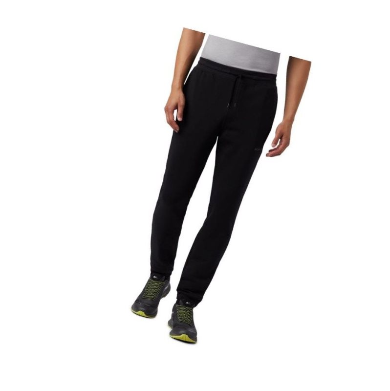 Columbia Logo Fleece Jogger Pantolon Erkek Siyah | 86593-ZDTS