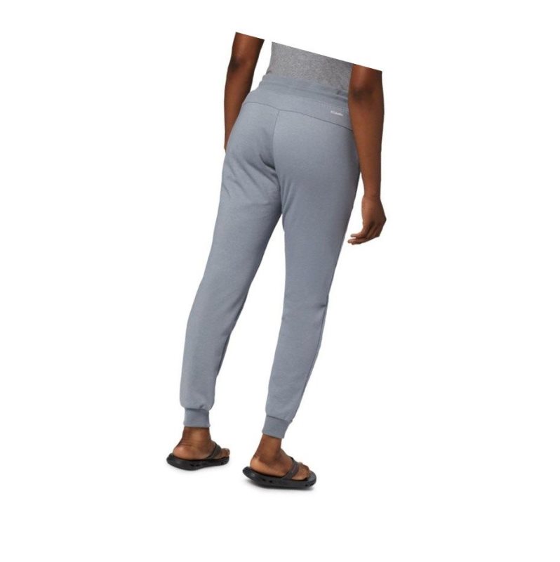 Columbia Logo French Terry Jogger Pantolon Kadın Gri | 35492-MNBS