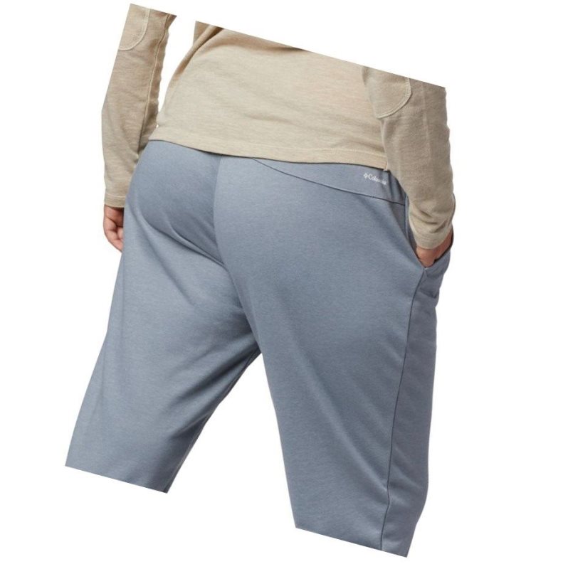 Columbia Logo French Terry Jogger Plus Size Pantolon Kadın Gri | 23195-ILPE