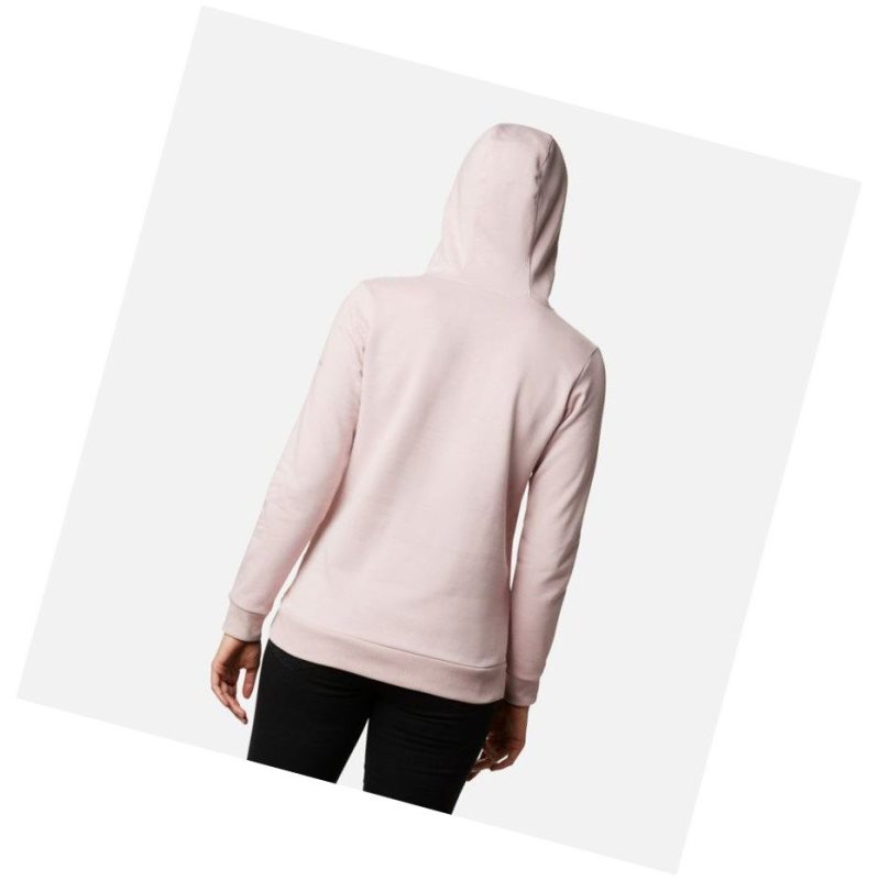 Columbia Logo Kapşonlu Kadın Pembe | 74916-AZWF