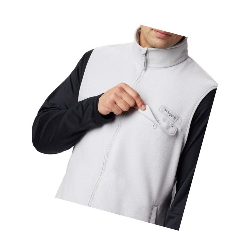 Columbia M Harborside II Fleece Yelek Erkek Gri | 54193-LMUW